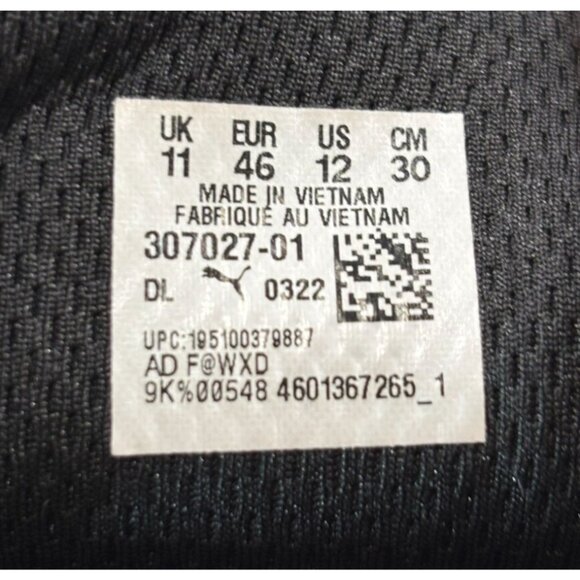 Puma BMW M Motorsport RS-Fast Sneakers Black Green Mens Size 12 - Picture 5 of 9